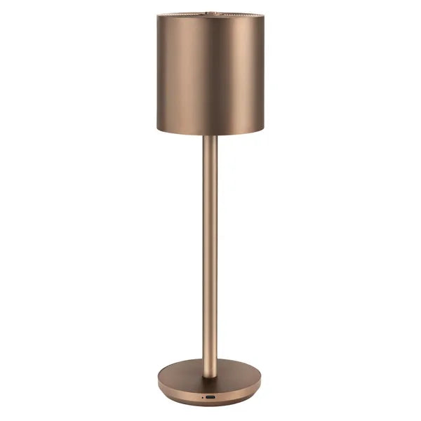 El Casco, Desk lamp 23 carat gold-plated, black