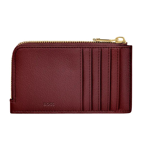 HUGO BOSS, Kartenhalter Signature Lady, Burgundy