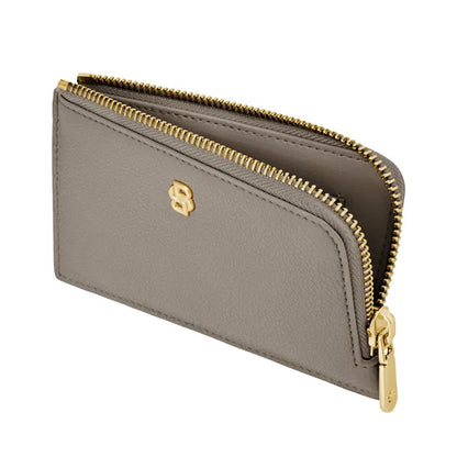 Porte-cartes HUGO BOSS Double B Saffiano, bronze