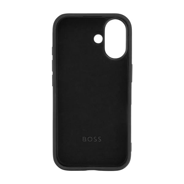 HUGO BOSS Coque Edge iPhone 16, noire