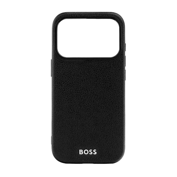HUGO BOSS Coque Edge iPhone 16, noire