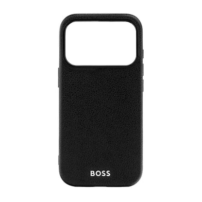 HUGO BOSS Coque Edge iPhone 16, noire