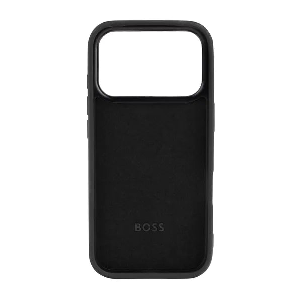 HUGO BOSS Coque Edge iPhone 16, noire