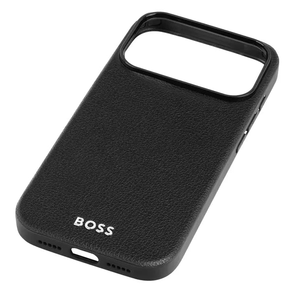 HUGO BOSS Coque Edge iPhone 16, noire
