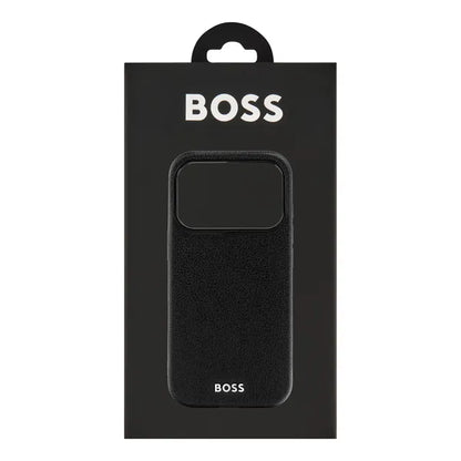 HUGO BOSS Coque Edge iPhone 16, noire