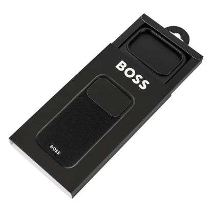 HUGO BOSS Coque Edge iPhone 16, noire