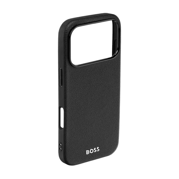 HUGO BOSS Coque Edge iPhone 16, noire