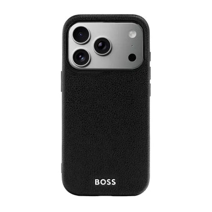 HUGO BOSS Coque Edge iPhone 16, noire
