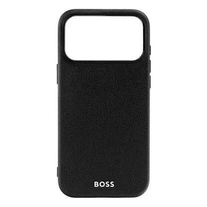 HUGO BOSS Coque Edge iPhone 16, noire