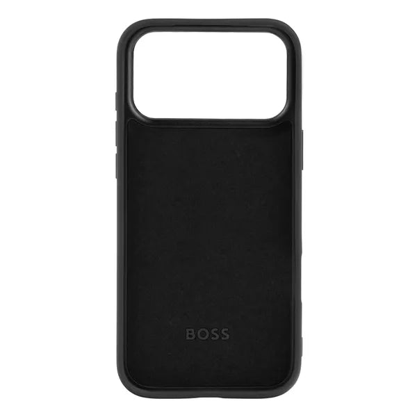 HUGO BOSS Coque Edge iPhone 16, noire
