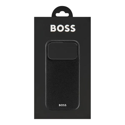 HUGO BOSS Coque Edge iPhone 16, noire