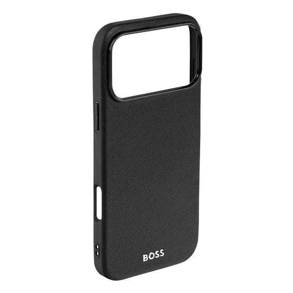 HUGO BOSS Coque Edge iPhone 16, noire
