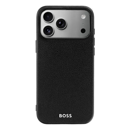 HUGO BOSS Coque Edge iPhone 16, noire