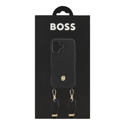 HUGO BOSS, Handyhülle Double B iPhone 17, Black & Gold