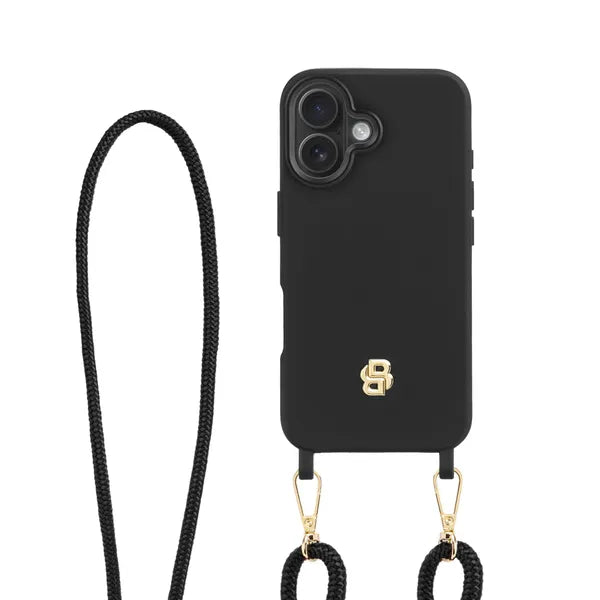 HUGO BOSS, Handyhülle Double B iPhone 17, Black & Gold