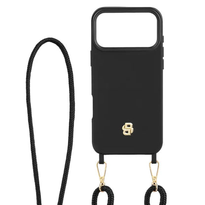 HUGO BOSS, Handyhülle Double B iPhone 17 Pro Max, Black & Gold