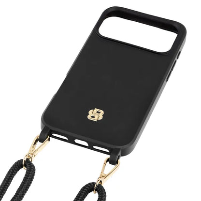 HUGO BOSS, Handyhülle Double B iPhone 17 Pro Max, Black & Gold