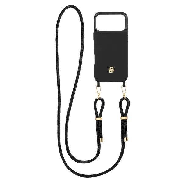 HUGO BOSS, Handyhülle Double B iPhone 17 Pro Max, Black & Gold