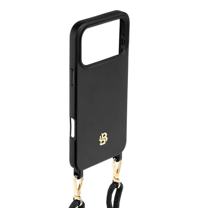 HUGO BOSS, Handyhülle Double B iPhone 17 Pro Max, Black & Gold