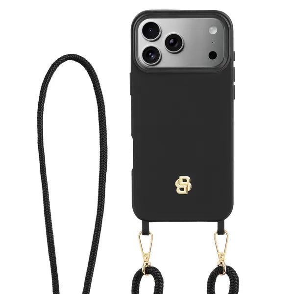 HUGO BOSS, Handyhülle Double B iPhone 17 Pro Max, Black & Gold