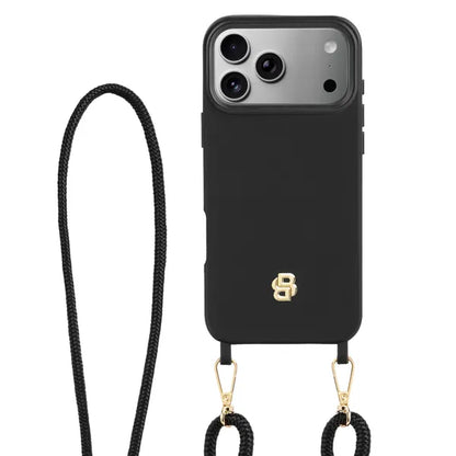 HUGO BOSS, Handyhülle Double B iPhone 17 Pro Max, Black & Gold