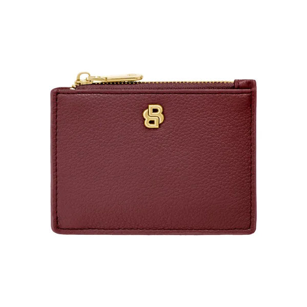 Porte-cartes HUGO BOSS Double B Saffiano, bronze