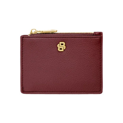 Porte-cartes HUGO BOSS Double B Saffiano, bronze