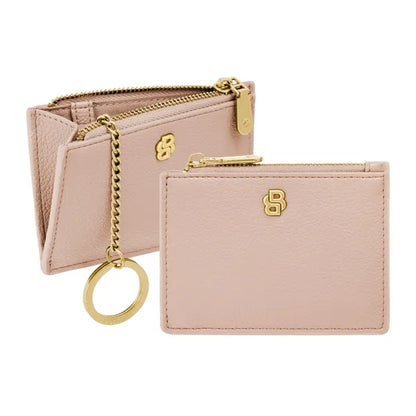 Porte-cartes HUGO BOSS Double B Saffiano, bronze