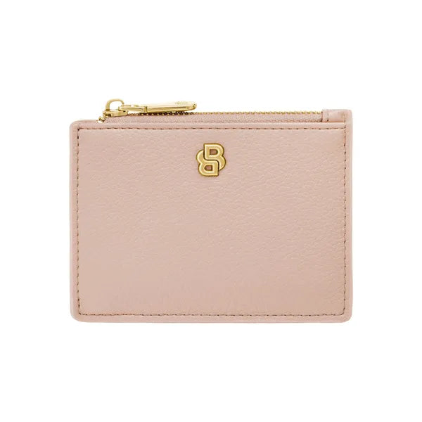 Porte-cartes HUGO BOSS Double B Saffiano, bronze