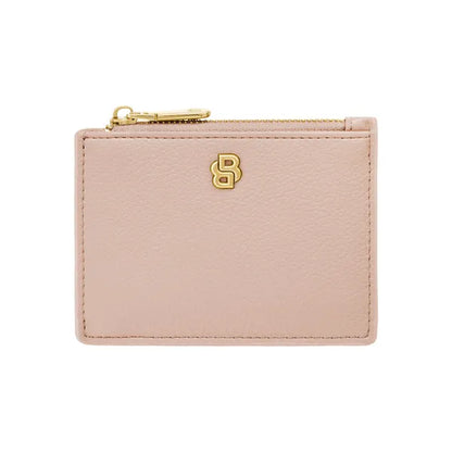 Porte-cartes HUGO BOSS Double B Saffiano, bronze