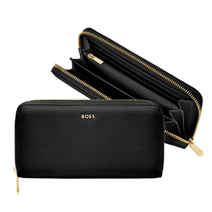 HUGO BOSS, Brieftasche, Signature Lady, Black