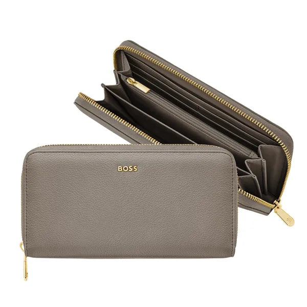HUGO BOSS, Brieftasche, Signature Lady, Taupe