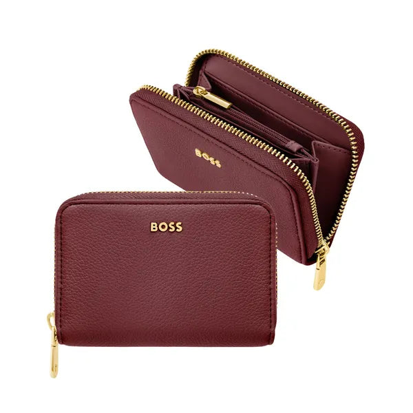 HUGO BOSS Brieftasche & Geldbörse, Signature Lady, Burgundy