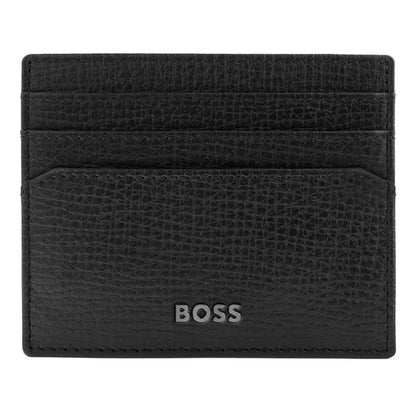 Porte-cartes HUGO BOSS Double B Saffiano, bronze