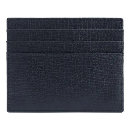 HUGO BOSS Card Holder Double B Saffiano, gunmetal
