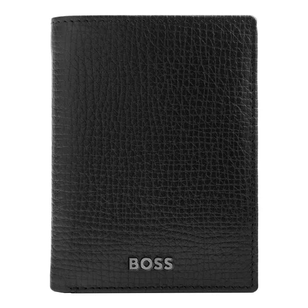Porte-cartes HUGO BOSS Double B Saffiano, bronze