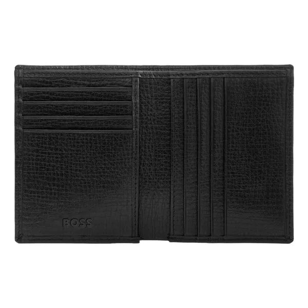 Porte-cartes HUGO BOSS Double B Saffiano, bronze
