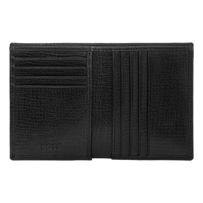 Porte-cartes HUGO BOSS Double B Saffiano, bronze