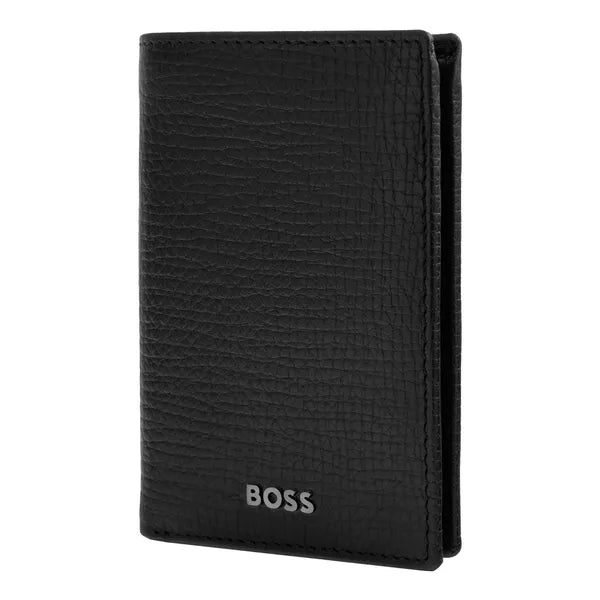 Porte-cartes HUGO BOSS Double B Saffiano, bronze