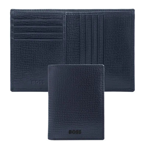 Porte-cartes HUGO BOSS Double B Saffiano, bronze