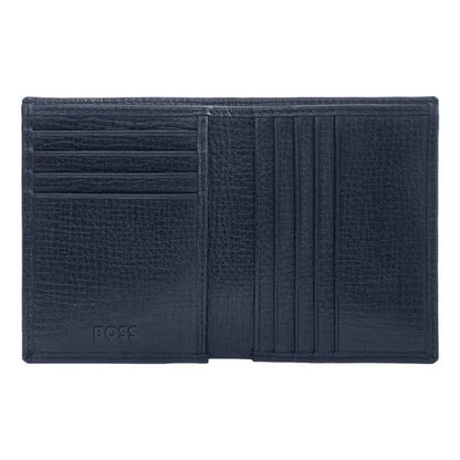 HUGO BOSS, Doppelkartenhalter, Grid, Navy