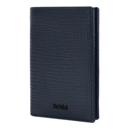 HUGO BOSS, Doppelkartenhalter, Grid, Navy