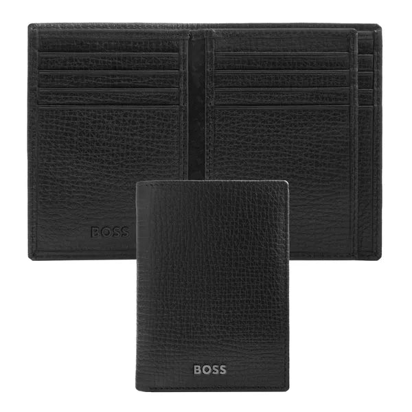 Porte-cartes HUGO BOSS Double B Saffiano, bronze