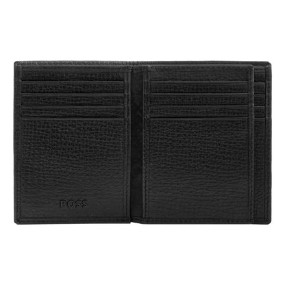 Porte-cartes HUGO BOSS Double B Saffiano, bronze