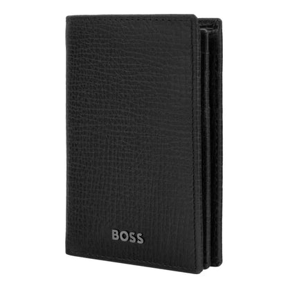 Porte-cartes HUGO BOSS Double B Saffiano, bronze