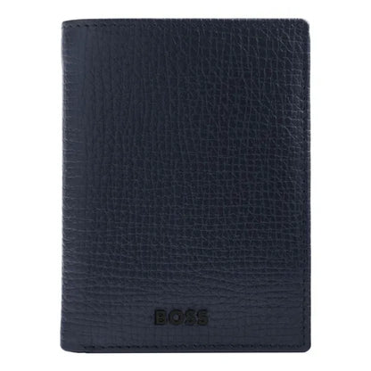 HUGO BOSS, Kartenetui mit Umschlag, Grid, Navy