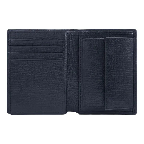 HUGO BOSS, Kartenetui mit Umschlag, Grid, Navy