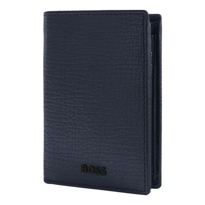 HUGO BOSS, Kartenetui mit Umschlag, Grid, Navy