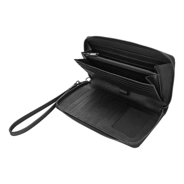 Porte-cartes HUGO BOSS Double B Saffiano, bronze