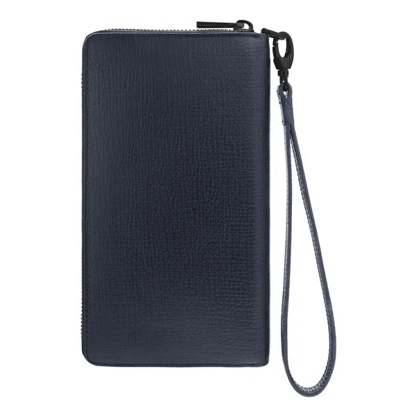 Porte-cartes HUGO BOSS Double B Saffiano, bronze